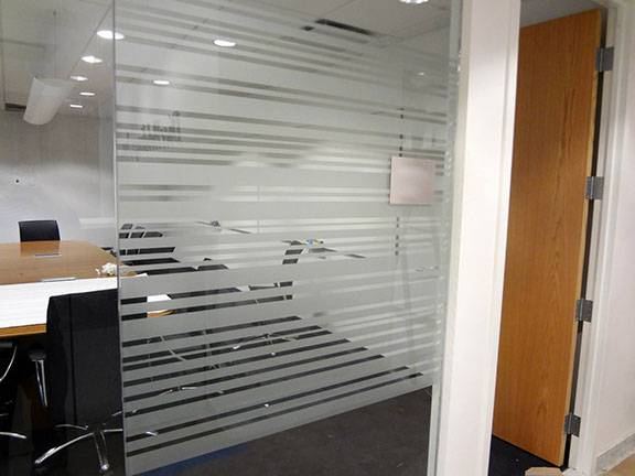 Custom Office front Glass Installation